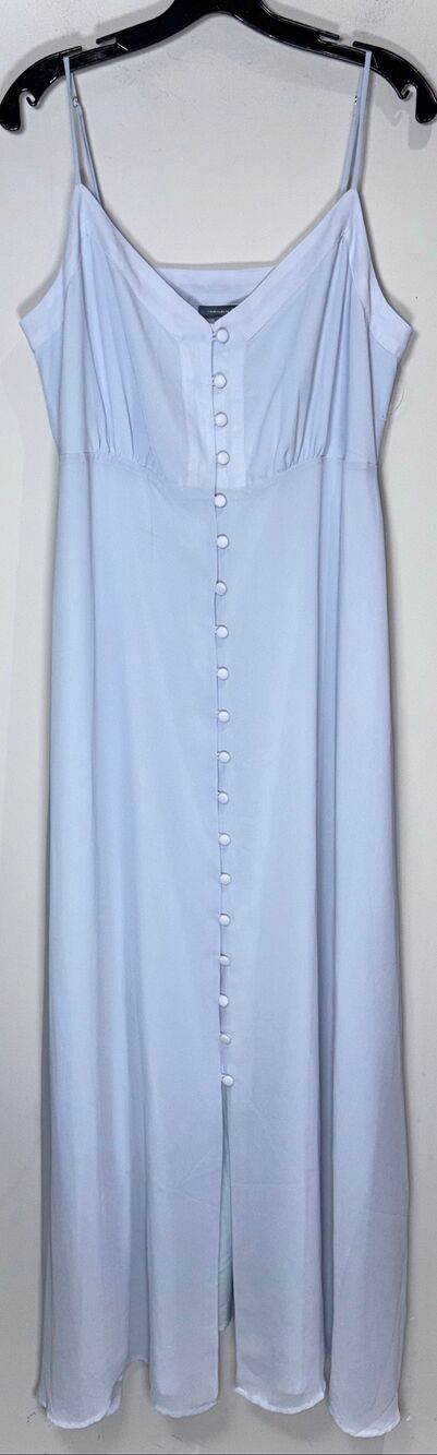 ModCloth Gotta Look The Party Light Blue Maxi Dress size 14